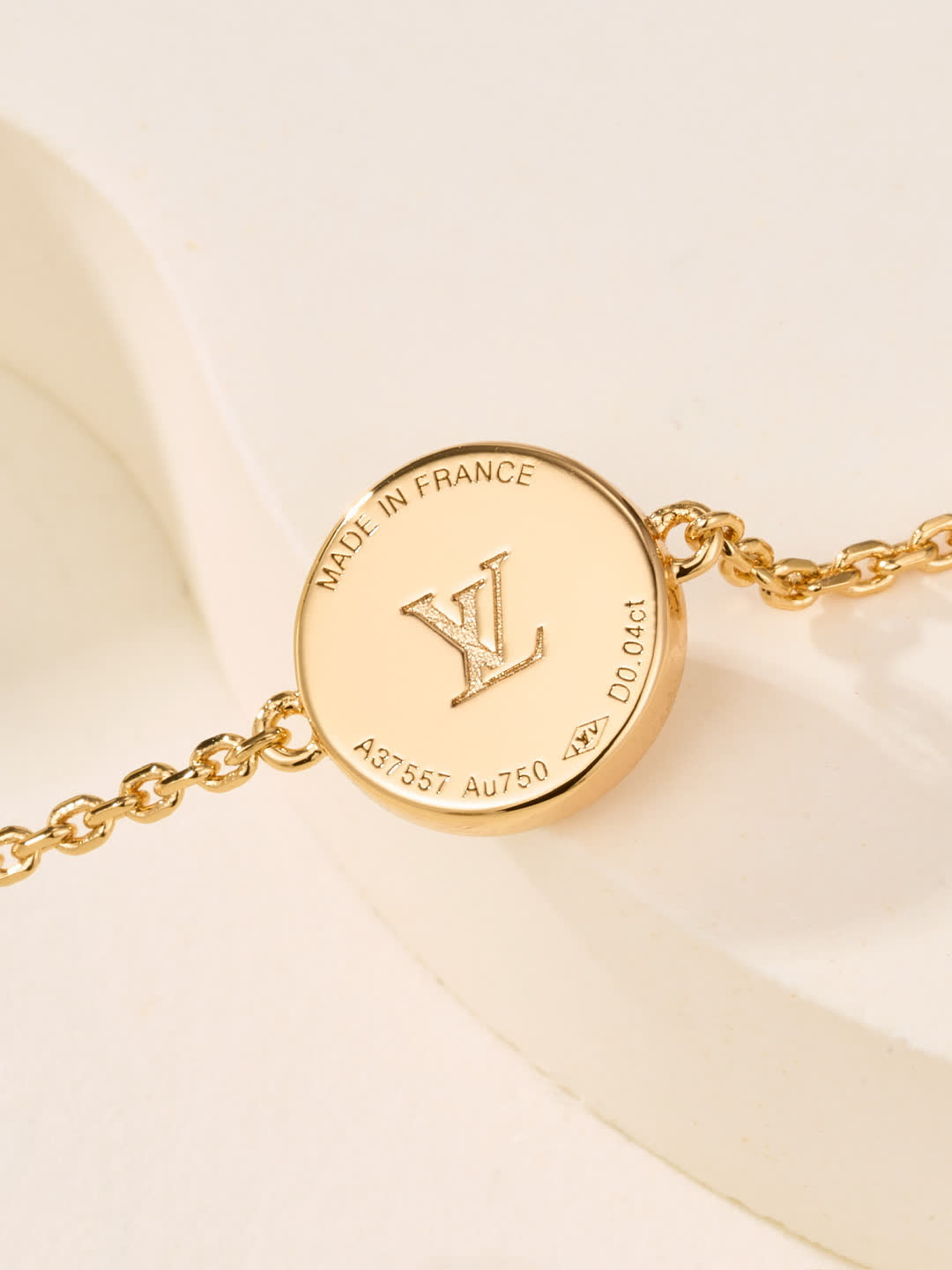 Louis Vuitton Gold Flower and Star Anklet